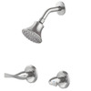 Seasons Anchor Point Lever Handle Tub Spout And Round 1.8 GPM Showerhead Assembly Kit, Brushed Nickel
