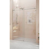 Glass Warehouse Eclipse 52-56"Wx78"H Frameless Sliding Shower Door Br Nickel