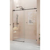Glass Warehouse Eclipse 52-56"wx78"h Frameless Sliding Shower Door Matte Black