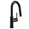 Elkay Avado Single Hole Bar Faucet - Pull-Down Spray - Lever Handle Matte Black