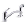 Kohler Jolt Single-Handle Kitchen Sink Faucet With Side Sprayer