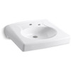 Kohler Brenham Wall-Mount-Concealed Carrier Arm Mount Commercial Bathroom Sink