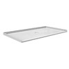 Seasons 64 In. X 36 In. Shower Base, Center Drain, White, ADA
