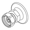 Central Brass Female Flange Adjustable 7-7/8" To 8-1/8"