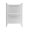E.L. Mustee Durawall 48"Wx34"Dx73-1/4"H White Shower Wall Surround