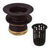 Westbrass Jr. Basket Strainer, Fits 2 In. Drain Opening, In Oil Rubbed Bronze