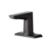 T&S Brass And Bronze Elec. Sensor Lav. Faucet 4" Deck Mount Matte Black