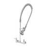 T&S Brass And Bronze Pre-Rinse Spring Action Wall Mnt 8" C/C 1/2" Npt Male Inlet