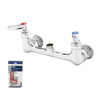 T&S Brass And Bronze Double Pantry Base Faucet Wall Mount 8" Centers Less Nozzle