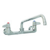 T&S Brass And Bronze Faucet, Wall Mount, 8" Centers, 8" Swing Nozzle