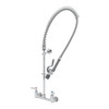 T&S Brass And Bronze Pre-Rns 8" Wll Mnt Faucet Cerama B-0107-J Spry Vlv 6" Brckt