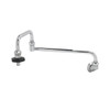 T&S Brass And Bronze Pot Filler Wall Mnt 18" Dbl Joint Nzzl Inslu On-Off Control