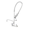 T&S Brass And Bronze Spring Action 8" Wall Mount 14" Add-On Faucet 6" Wall Brckt