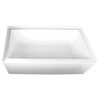 Kingston Brass Aqua Eden Vtap603222r 60" Acrylic Alcove Tub W/Right Hand Drain
