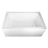 Kingston Brass Aqua Eden Vtap603622r 60" Acrylic Alcove Tub W/Right Hand Drain