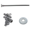 Kingston Brass Ktk101p Toilet Supply Kit, 1/2" Ips Inlet - 3/8" Outlet