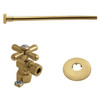 Kingston Brass Ktk102p Toilet Supply Kit, 1/2" Ips Inlet - 3/8" Outlet