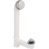 Watco Innovator Lift And Turn Bath Waste Drain Sch 40 White Pvc Chrome Plated
