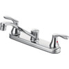 Cleveland Faucet Group Cornerstone Kitchen Faucet, Chrome Two Handle