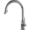 Delta Trinsic Pull-Down Kitchen Faucet, 1.8 Gpm, 8" Center, Chrome, 1 Handle