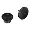 Moen Push-N-Lock Tub/Shower Drain Kit W/Overflow Drain Cover Black Finish