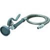 T & S Spray Valve W/ Flexible, Stainless Hose, 0.5"