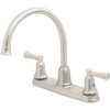 Cleveland Faucet Group Capstone Two-Handle Kitchen Faucet With Sprayer, 1.5 Gpm, Classic Stainless