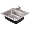 American Standard Colonypro Single Bowl Stainless Steel Sink Kit 25 X 22 X 6"