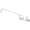 T & S Pantry Faucet 8" Centerset Swing Nozzle 18" Lever Handles Chrome 23.09 Gpm
