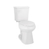 Niagara Shadow 2-Piece 0.8 GPF Elongated Single Flush White Toilet