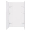 E.l. Mustee Durawall 40x60x71-1/2" 5-Piece Easy Up Alcove White Shower Surround
