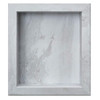 Palisade Shower Niche Insert, 15.5" X 17.5" X 3.75", Iced Pewter