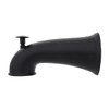 Danco 6 In. Decorative Tub Spout With Pull Up Diverter In Matte Black