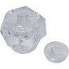 Replacement For Nibco/Phoenix Hot/Cold Faucet Handle Clear 2" Height