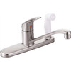 Cleveland Faucet Group Cornerstone Kitchen Faucet Chrome Single Handle In-Deck Spray