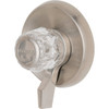 Mixet Valve Trim Kit, Metal And Acrylic Handles, Satin Nickel