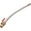 Maintenance Warehouse 18 Push-To-Connect Water Heater Supply W/Ball Valve