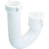 Pvc Tubular J-Bend Flanged And Slip Joint 1-1/2x1-1/2 And 1-1/4" Flex, Pack Of 2