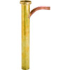 Brass Tubular Tailpiece Dishwasher Branch 1-1/2x12" Direct Connect Rough Brass