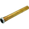 Brass Tubular Extension 1-1/2" X 12" Slip Joint 20-Gauge Rough Brass