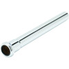 Brass Tubular Extension, Slip Joint, 1-1/4" X 12", Chrome-Plated, 20 Gauge
