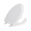 Maintenance Warehouse Elongated Plastic Open Front Standard Toilet Seat, White
