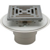 Zurn Fd2254-Pv2-Cs4 - 2" Pvc Shower Drain With 4 3/16" Brass Head Assembly