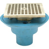 Zurn Fd2254-Nh2-S5 - 2" Cast Iron Shower Drain With 5" Nickel Bronze Top
