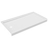 Swanstone 32d X 60w Left Drain- Retrofit Shower Floor - White
