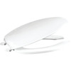 Centoco Heavy Duty Plastic Toilet Seat Elongated Open Front With Lid White