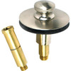 Watco Bathtub Drain Stopper Push-Pull 3/8 Or 5/16 Threaded Pin Bn Finish