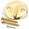 Watco Trip Lever Bathtub Overflow Plate Kit- Polished Brass Finish