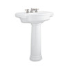 American Standard 27" Retrospect Pedestal Sink Combo 8" Faucet Holes White