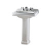 American Standard 24" Portsmouth Pedestal Sink Combo 8" Faucet Holes White